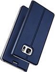 SmartPoint Hard Flip, 360 Hard Fit Flip Folio Leather Case Cover with Magnetic Closure for Samsung Galaxy S6 Edge G925F - Blue