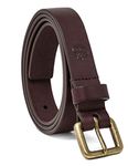 Timberland Women's Casual Leather Belt for Jeans, Dark Port (Classic), Medium (33-39)