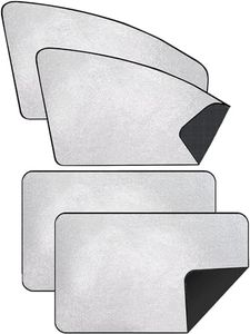 ZATOOTO Sonnenschutz Auto Seitenscheibe - Sichtschutz Fenster, Auto Fenster Verdunkelung, Sonnenschutz Auto Magnetisch, Auto Vorhang mit UV-Schutz, Silber