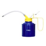 Ramex Oil Can, Oil Can For Vehicles, Multipurpose Metal Oil Can Pump Oiler Large Flexible Spout, For All Lubrication Need Of Car, Bikes, Machines And Industrial Use -1/2 Pint Capacity. Blue & Yellow Oil Can 237ml, Oil Dispenser