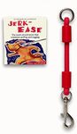 JERK-EASE BUNGEE DOG LEASH EXTENSION – Patented Shock Absorber Attachment Protects You and Your Dogs – Works with ANY Leash & Collar or Harness – a MUST for Retractable Leashes – PICK SIZE/COLOR BELOW