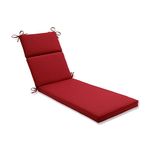 Pillow Perfect Indoor/Outdoor Red Solid Chaise Lounge Cushion