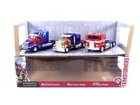 Transformers Optimus Prime 1:32 3-Pack Die-Cast Cars, Toys for Kids and Adults