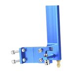 RC Boat Rudder, Aluminum Rudder with Water Pickup for Remote Control Electric/Methanol Boat Model (Blue, 75mm)