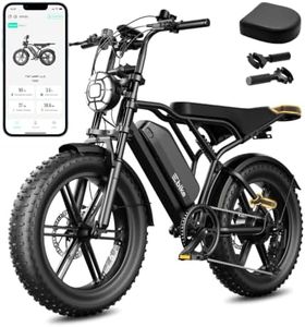 TST Electric Bike for Adults, 1500W Peak Motor 60 Miles Fat Tire E Bike 48V 15Ah Removable Battery 20" Electric Bike with Full Suspension UL 2849 Certification Black