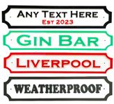 CAO Personalised 3D Street Signs - Weatherproof House Name Plaques for Outside - Personalised Signs and Plaques - Personalised Bar Signs Outdoors