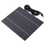 Keenso Solar Panel Charger, 5.5W 6V Portable Polycrystalline Silicon Solar Panel DIY Solar Panel with DC Port for Battery Charger Power Supply Other mountaineering camping supplies