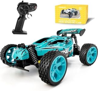 Tecnock RC Car Remote Control Car for Kids, 1:18 Scale 20 KM/H 2WD Offroad Buggy, 2.4GHz RC Racing Car with 50-Min Playtime, Toys Gifts for Boys & Girls