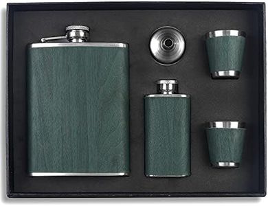 Hip Flask Set Stainless Steel Flask of Gifts for Men 260ML Bar Party Camping Barbecue Portable Pocket Flask Green