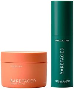 Barefaced Minimalist Kit: Original Toning Pads and Overachiever 10-in-1 Skin Booster | Smoother, Brighter Skin in Two Easy Steps