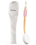 Shechane Lotion Applicator for Back, 17-inch Lotion Brush & Sunscreen Applicator, Easy Back Body Applicator for Self-Tanning, Skin Cream, Acne, Elderly Aid.(Pink-Fabric Bag Package)