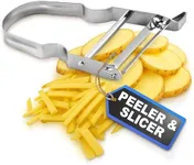 Vegetable Peeler – Multifunctional Stainless Steel Potato Peeler, Durable & Corrosion Resistant, Ergonomic Handle for Easy Use, Potato Peelers for Vegetables, Dishwasher Safe - 4.45"L x 2.64"W