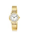 Sekonda Clarke 28mm Gold Womens Quartz Watch Analogue Display with White Dial and Stainless Steel Strap