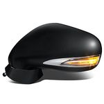 Auto Dynasty LX1320111 Factory Style Driver Left Side Mirror - Manual Folding | Power Adjust | Heated Glass | Turn Signal | Puddle Light - Compatible with Lexus IS250 IS350 09-13, Paint to Match