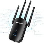 WONLINK WiFi Extender WiFi Booster WiFi Range Extender Signal Booster for Home Dual Band 2.4G 5G 1200Mbps Internet Extender Booster WiFi Repeater WiFi Extender Booster with Ethernet Port, WPS Setup