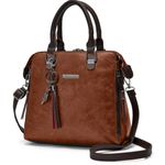 VISMIINTREND Leather Sling Satchel Tan Handbag for Women & Girls| Casual Shoulder Bags for Travel, Office, College | Side Purse for Birthday, Anniversary Gift for Wife & Rakhi Gifts for Sister