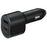 Samsung Ep-L5300Xbegww 15 W Dual Port Car Charger For Game Consoles, Tablets, Laptops With Usb Cable - Black