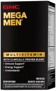 GNC Mega Men Multivitamin | Antioxidants, Heart Health, and Immune Support | 180 Count