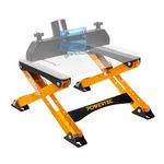 POWERTEC Folding Router Table Stand – Adjustable Height Workstation Base for 11-1/2" x 15-1/2" Trim Router Tables, Wall-Mount Ready, Includes Mounting Guide & Hardware (UT1013)