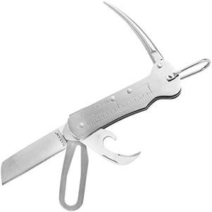 Maxam 3 3/4 Inch Sailor's Tool, a Powerful Multi-Use Sailor Knife Ideal for Boating, Fishing, Camping or Outdoor Activity, Silver