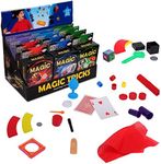 Playkidz 12 Packs of Magic Trick for Kids - Magic Set with Over 15 Tricks Each, Made Simple, Magician Pretend Play Portable Sets - Easy to Learn Instruction Manual - Best Gift for Beginners