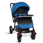 StarAndDaisy Colossal Baby stroller / Stylish Newborn Pram with Extra Cushion, 5-Point Safety Belt, Reversible Handle Adjustable Backrest & Easy Foldable & Large Wheels / 0 to 3 Years Boy & Girl. (Romilly)