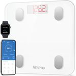 RENPHO Smart Scales for Body Weight, Digital Weighing Scales with High Precision Sensors, Bathroom Scales with App for 13 Body Composition Analyzer, Track Monitor BMI, Muscle Mass, Elis 1