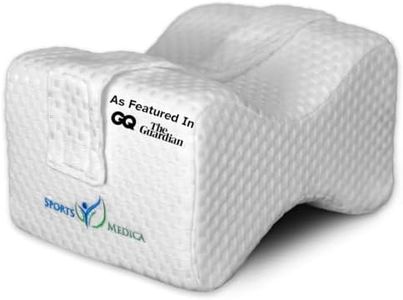 Ergonomic Knee Pillow for Side Sleepers - eHandbook Included - Memory Foam Knee Pillow for Sleeping on Side - Hip & Leg Wedge Cushion