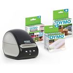 DYMO LabelWriter 550 Label Printer Bundle, Label Maker with Direct Thermal Printing, Automatic Label Recognition, Includes 1 Roll Each: Address Labels, Multipurpose Labels, Durable Multipurpose Labels