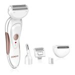 Conair satiny smooth Ladies All-In-One Shave & Trim System, Electric Shaver for Women, cordless/rechargeable, Use Wet or Dry