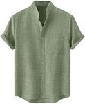 Men's Casual Summer Linen Shirt Ban