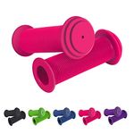 RosewineC Bike Handlebar Grips Soft Non-Slip Bicycle Handle Grips Children's Bike Handlebars Scooter Handle Grips Rubber Handle Cover Universal Kids Bike Grips for Kids Boys Girls(Pink)