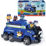 PAW Patrol Team Cruiser, Large Scale Vehicle with Exclusive Chase, Marshall, Skye, Rubble, Rocky & Zuma Action Figures, Toys for Boys & Girls Ages 3+