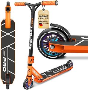 RE:SPORT® Stunt Scooter REVO PRO für Kinder & Erwachsene mit Ständer | Profi Stuntroller 110mm PU Wheels & Y-Bar | Stuntscooter Kickscooter ABEC 9 Kugellager | Tretroller Trickroller (Phoenix)