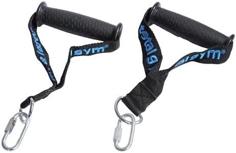 Total Gym 40950H Flexible Nylon Strap Handles for Comfortable and Versatile Workout Routines on Home Machines, Black