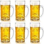 Mezchi 6 Pack Plastic Beer Mugs, 20