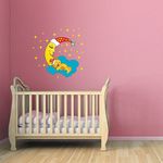 Asian Paints Wall-Ons, Baby Bear Sleeping' Decal, PVC Vinyl Decorative Wall Stickers for Kids Room, UV Printed, Eco-Solvent Ink, DIY Removable Peel and Stick, 'Covers H 1 ft x W 1.67 ft, Home Décor