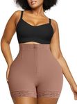 SHAPELLX Tummy Control Shapewear For Women Faja Body Shaper Tummy Control Fajas Colombianas (Mauve Brown,Small)