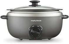 Morphy Richards 461022 Slow Cooker, Aluminium, 240 W, 6.5 liters, Titanium