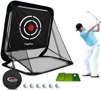 Golf Practice Hitting Nets for Backyard Driving Indoor Use Heavy Duty Practice Golf Driving Nets for Backyard Premium Portable Golf Impact Nets Cages with Frame and Net for Men