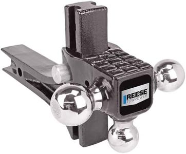 Reese Towpower 7068900 Adjustable Tri-Ball Trailer Hitch Ball Mount (1-7/8 Inch, 2 Inch, 2-5/16 Inch Trailer Balls), Fits 2 Inch Square Receiver, 4.75 Inch Drop, 14,000 lbs. Capacity