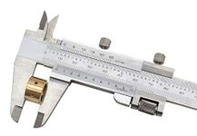 WONDERSUNM Vernier Caliper Manual Fine Adjustment Stainless Steel Caliper 0-12Inches/0-300mm Vernier Calipers Measuring Tool Measurements(with Fine Adjustment)