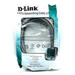 Cat-6 RJ45 D Link Patch Cord | Ethernet LAN Cable (Grey, 10 Meters - 33 ft).