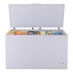 Kenmore Deep Freezer - 14.6 Cu Ft, White Chest Freezer, 1 Basket, Garage Ready, Meat Storage, Front Drain, Congelador For Home, Apartment, Basement, Dorm, Shed, Cottage, Manual Defrost, Stand Up