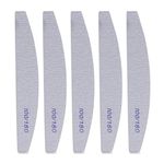 Kafeiya Professional Nail Files,5 PCS Nail File Double Sided Emery Board(100/180 Grit),Washable Emery Board Manicure Tools for Nail Grooming and Styling