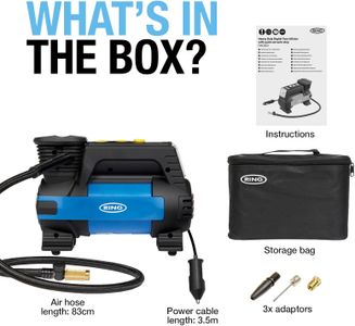 RING Heavy Duty Digital Tyre Inflator – Portable Air Compressor