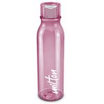 MILTON Name Tag 1000 Water Bottle, 958 ml, Reusable Plastic Fridge Bottle, BPA Free and Leak Proof Bottle for Travel, Work, Pack of 1, Burgundy