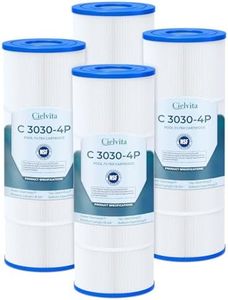 Cielvita C3030 4 oz Media Pool Filter Cartridge Replacement for Hayward SwimClear C3020, C3025, C3030, Replaces Hayward CX580XRE, C580E, Pleatco PA81, C-7483, FC-1225, NSF/ANSI 50 Certified, 325 sq.ft