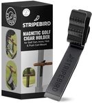 Stripebird - Golf Cigar Holder for Golf Cart - Magnetic Cigar Holder for Golf Cart, Irons, Hub & Push Cart Mount - Golf Cart Cigar Holder Also for Cigarettes