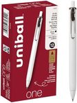 Uniball One Gel Pen 12 Pack; 0.38mm